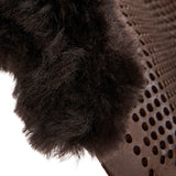 Acavallo Gel NS-S Classic-S 1/2 Cut-Out Flat Pony #colour_brown-brown