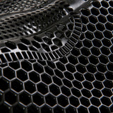 Acavallo Gel Ns Hexagonal Microfleece Flat #colour_black-brown