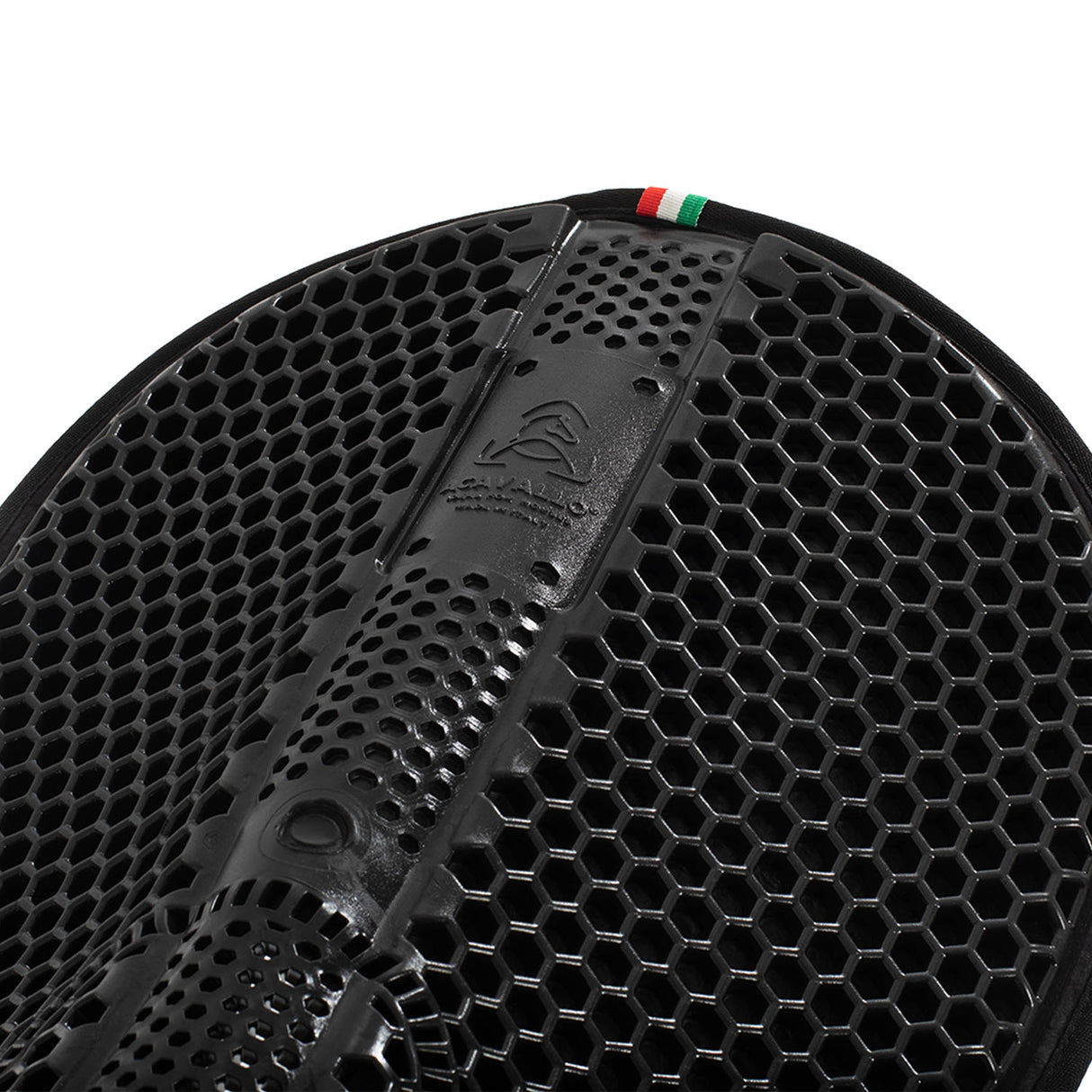 Acavallo Gel Ns Hexagonal Microfleece Flat #colour_black-black