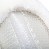 Acavallo Pad SP WFS Suede Rear Sheepskin Hexagonal Gel Flat #colour_white-white