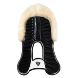Acavallo Pad SP WFS Suede Rear Sheepskin Hexagonal Gel Flat #colour_white-natural