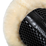 Acavallo Pad SP WFS Suede Rear Sheepskin Hexagonal Gel Flat #colour_white-natural