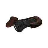 Acavallo Pad SP WFS Suede Rear Sheepskin Hexagonal Gel Flat #colour_brown-brown