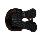 Acavallo Pad SP WFS Suede Rear Sheepskin Hexagonal Gel Flat #colour_brown-brown