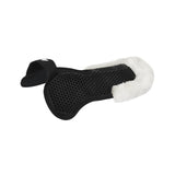 Acavallo Pad SP WFS Suede Rear Sheepskin Hexagonal Gel Flat #colour_black-white