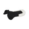 Acavallo Pad SP WFS Suede Rear Sheepskin Hexagonal Gel Flat #colour_black-white