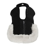 Acavallo Pad SP WFS Suede Rear Sheepskin Hexagonal Gel Flat #colour_black-white