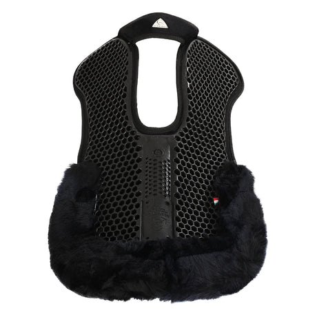 Acavallo Pad SP WFS Suede Rear Sheepskin Hexagonal Gel Flat #colour_black-black