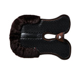 Acavallo Pad Mf-S Wfs Suede Rear Sheepskin Hexagonal Gel Flat #colour_brown-brown