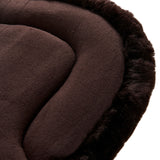 Acavallo Pad Mf-S Wfs Suede Rear Sheepskin Hexagonal Gel Flat #colour_brown-brown