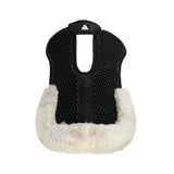 Acavallo Pad Mf-S Wfs Suede Rear Sheepskin Hexagonal Gel Flat #colour_black-white