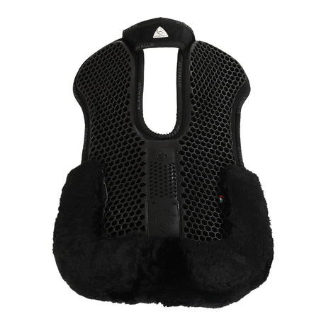 Acavallo Pad Mf-S Wfs Suede Rear Sheepskin Hexagonal Gel Flat #colour_black-black