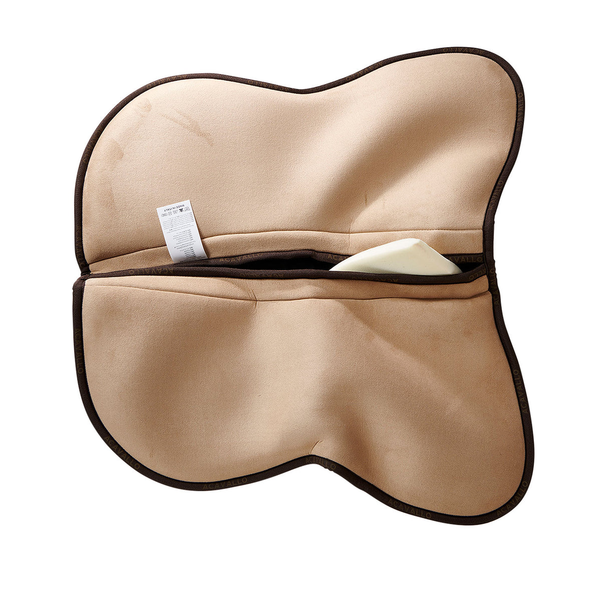 Acavallo Pad MF HPS CW-CS Suede Grip Gel Flat Configurable Pocket #colour_beige