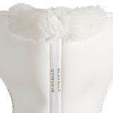 Acavallo Pad MF-S JCCS-S CW-CS Suede Cut-Out Sheepskin Flat #colour_white-white