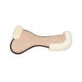 Acavallo Pad MF-S JCCS-S CW-CS Suede Cut-Out Sheepskin Flat #colour_beige_white