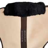 Acavallo Pad MF-S JCCS-S CW-CS Suede Cut-Out Sheepskin Flat #colour_beige_black