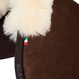 Acavallo Pad MF-S JCCS-S CW-CS Suede Cut-Out Sheepskin Flat #colour_brown-natural