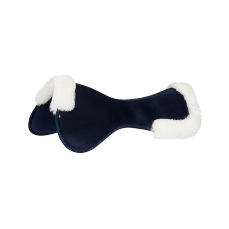 Acavallo Pad MF-S JCCS-S CW-CS Suede Cut-Out Sheepskin Flat #colour_blue-white