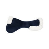 Acavallo Pad MF-S JCCS-S CW-CS Suede Cut-Out Sheepskin Flat #colour_blue-white