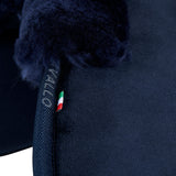 Acavallo Pad MF-S JCCS-S CW-CS Suede Cut-Out Sheepskin Flat #colour_blue-blue