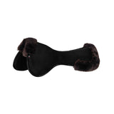 Acavallo Pad MF-S JCCS-S CW-CS Suede Cut-Out Sheepskin Flat #colour_black-brown