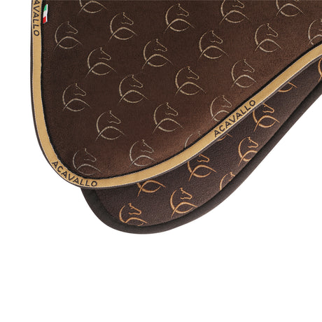 Acavallo Pad MF DS SW-3DS Suede Silicone Grip Flat #colour_brown