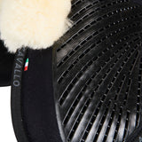 Acavallo Pad Mf-S Jccs-S Cw-Cs Suede Cut-Out Sheepskin Gel Grip Flat
#colour_black-natural