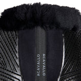 Acavallo Pad Mf-S Jccs-S Cw-Cs Suede Cut-Out Sheepskin Gel Grip Flat
#colour_black-black
