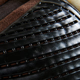 Acavallo Pad Mf-S Jccs-S Cw-Cs Suede Cut-Out Faux Sheepskin Gel Grip Flat #colour_brown-natural