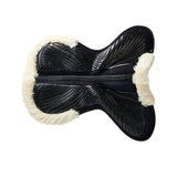 Acavallo Pad Mf-S Jccs-S Cw-Cs Suede Cut-Out Faux Sheepskin Gel Grip Flat #colour_black-natural