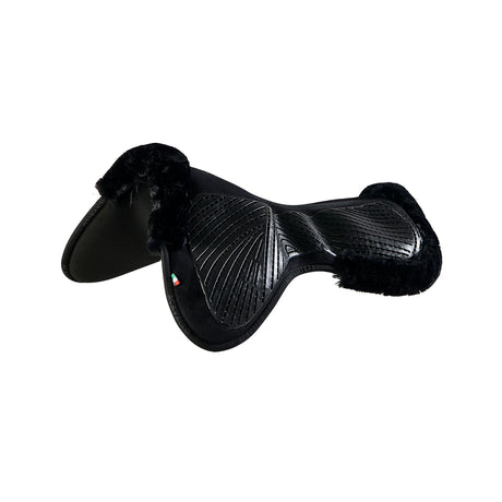 Acavallo Pad Mf-S Jccs-S Cw-Cs Suede Cut-Out Faux Sheepskin Gel Grip Flat #colour_black