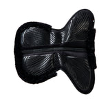 Acavallo Pad Mf-S Jccs-S Cw-Cs Suede Cut-Out Faux Sheepskin Gel Grip Flat #colour_black