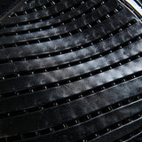 Acavallo Pad Mf-S Jccs-S Cw-Cs Suede Cut-Out Faux Sheepskin Gel Grip Flat #colour_black