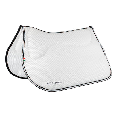 Acavallo Saddle Pad JS CW-3Ds Memory Foam 3D Spacer #colour_white