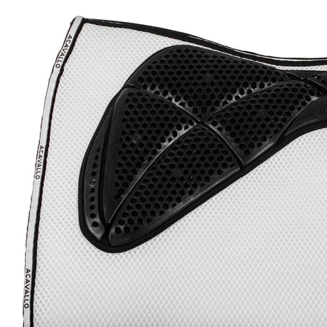 Acavallo Saddle Pad DS CW-3Ds Memory Foam 3D Spacer Gel Grip #colour_white