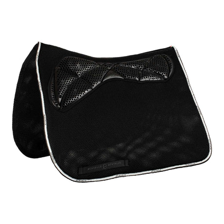 Acavallo Saddle Pad DS CW-3Ds Memory Foam 3D Spacer Gel Grip #colour_black