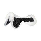 Acavallo Pad SP JCCS CW-CS Suede Cut-Out Sheepskin Twin Sided Gel Flat #colour_white-white