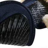 Acavallo Pad SP JCCS CW-CS Suede Cut-Out Sheepskin Twin Sided Gel Flat #colour_blue-natural