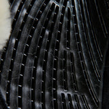 Acavallo Pad SP JCCS CW-CS Suede Cut-Out Sheepskin Twin Sided Gel Flat #colour_black-natural