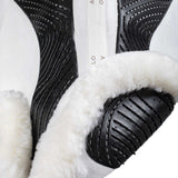 Acavallo Saddle Pad JS-S CW-CS Cut-Out Numnah Twin Sided Gel Grip #colour_white-white