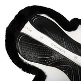 Acavallo Saddle Pad JS-S CW-CS Cut-Out Numnah Twin Sided Gel Grip #colour_white-black