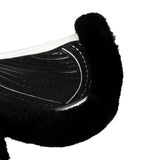 Acavallo Saddle Pad JS-S CW-CS Cut-Out Numnah Twin Sided Gel Grip #colour_white-black