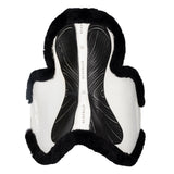 Acavallo Saddle Pad JS-S CW-CS Cut-Out Numnah Twin Sided Gel Grip #colour_white-black