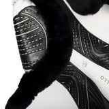 Acavallo Saddle Pad JS-S CW-CS Cut-Out Numnah Twin Sided Gel Grip #colour_white-black