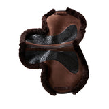 Acavallo Saddle Pad JS-S CW-CS Cut-Out Numnah Twin Sided Gel Grip #colour_brown-brown