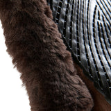 Acavallo Saddle Pad JS-S CW-CS Cut-Out Numnah Twin Sided Gel Grip #colour_brown-brown