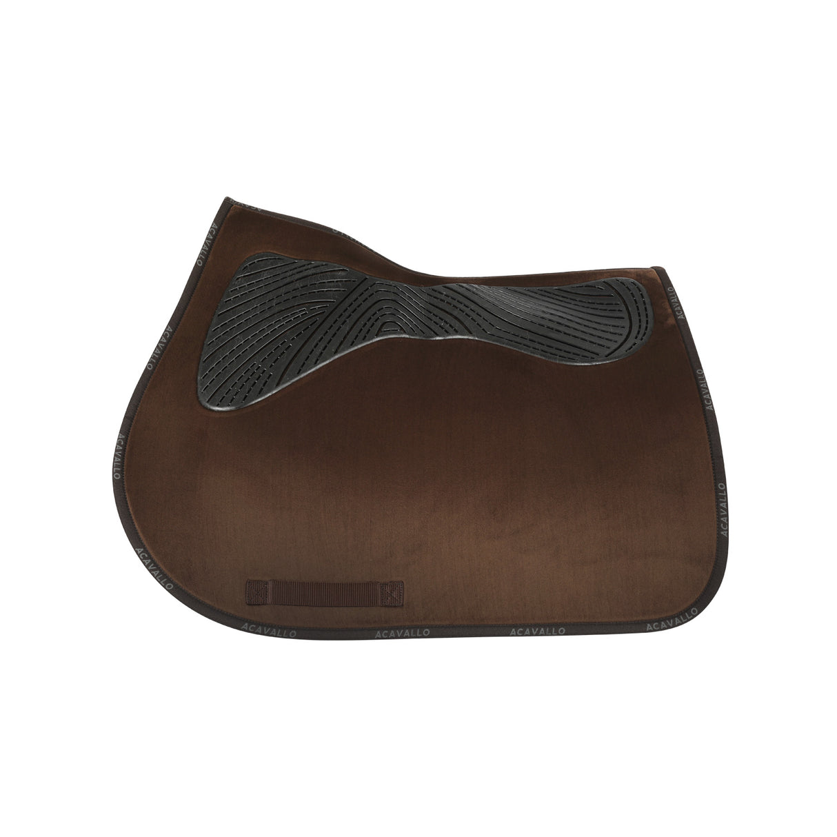Acavallo Saddle Pad JS CW-CS Twin Sided Gel Grip #colour_brown