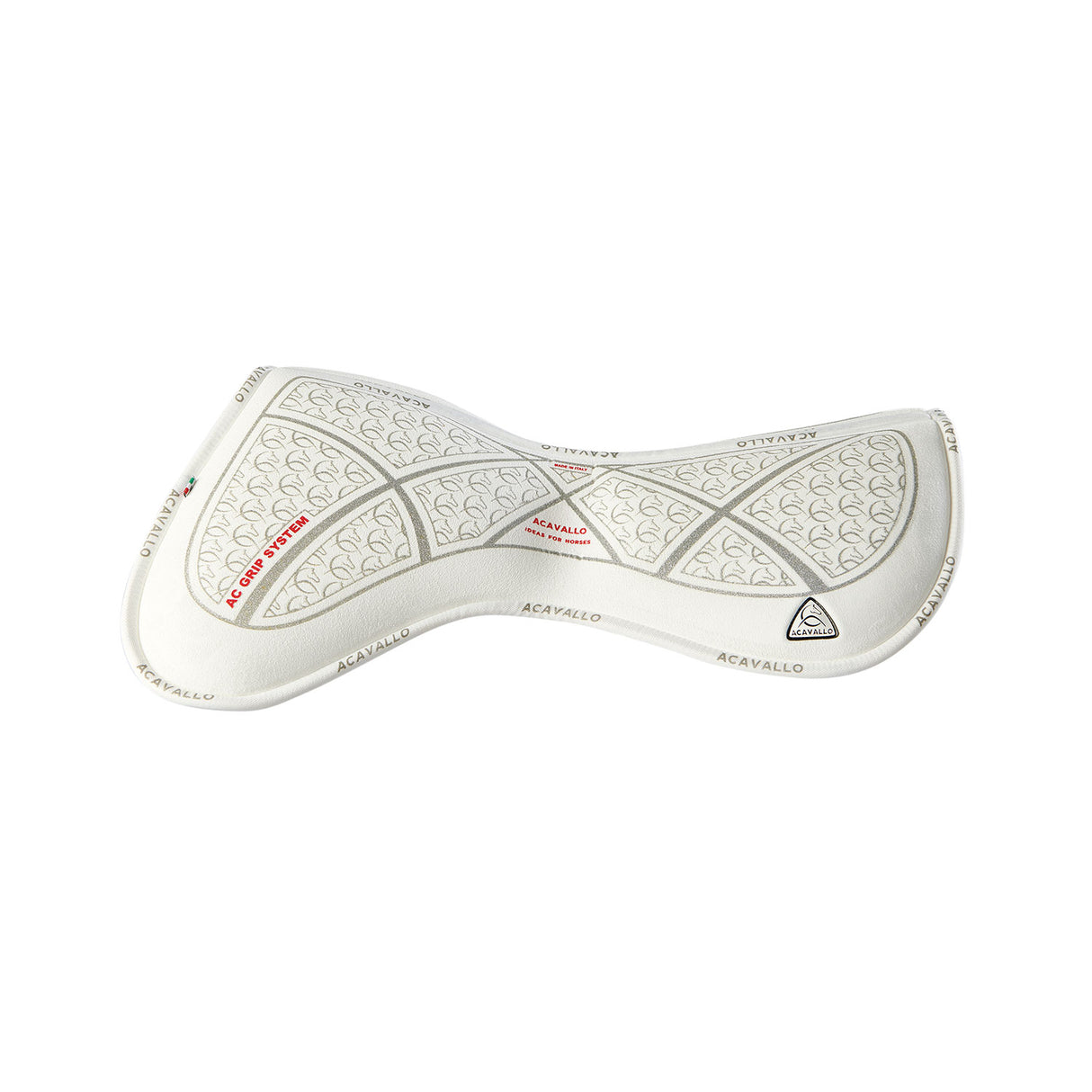 Acavallo Pad Mf Jccs Cw-Cs Suede Ac Grip Flat #colour_white-silver