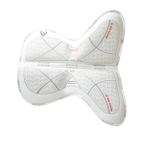 Acavallo Pad Mf Jccs Cw-Cs Suede Ac Grip Flat #colour_white-silver