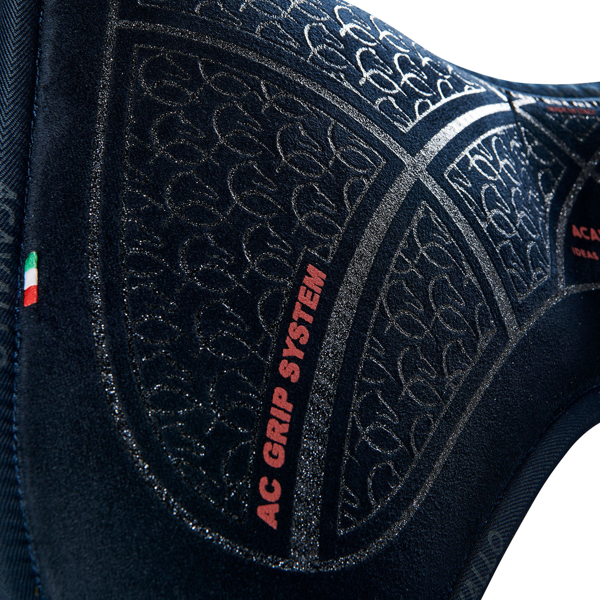 Acavallo Pad Mf Jccs Cw-Cs Suede Ac Grip Flat #colour_blue-silver